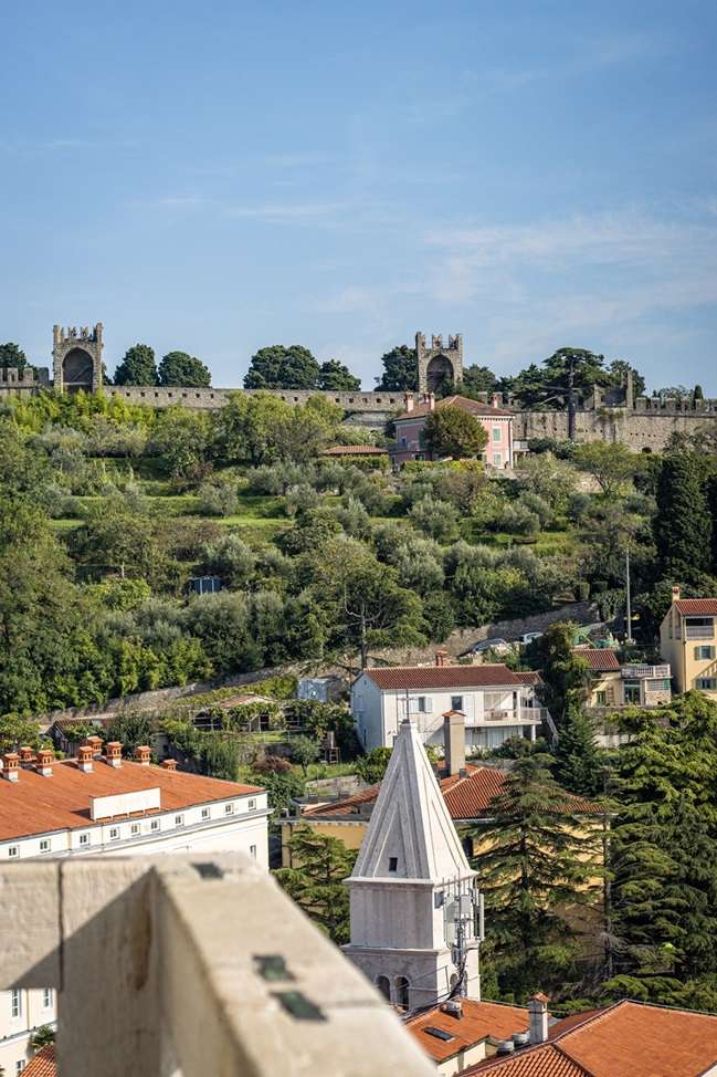 The city wall in Piran