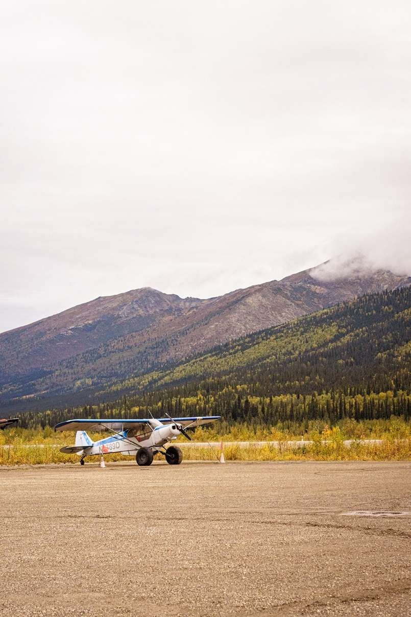 Two planes on a runway
