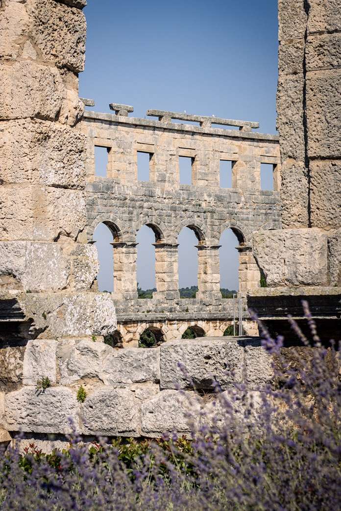 The amphitheater in Pula