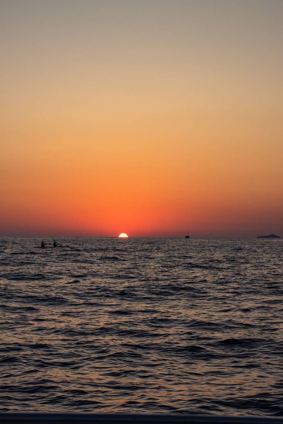 Sunset over the ocean